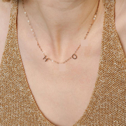 Minimalist Custom Name Letter Necklace