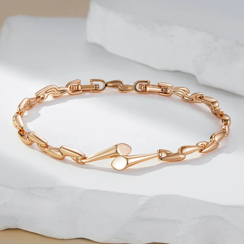 Elegant Rose Gold Chain Bracelet