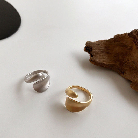 Minimalist Sculpted Open Ring