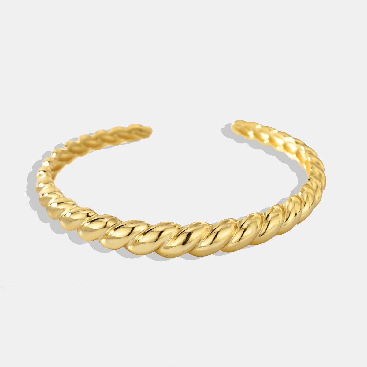 Twisted Elegance Cuff Bracelet – Gold or Silver