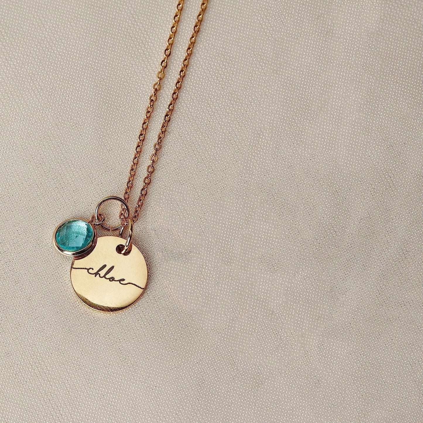 Personalized Name & Birthstone Necklace