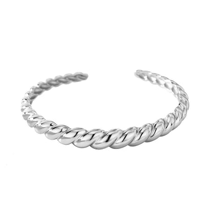 Twisted Elegance Cuff Bracelet – Gold or Silver