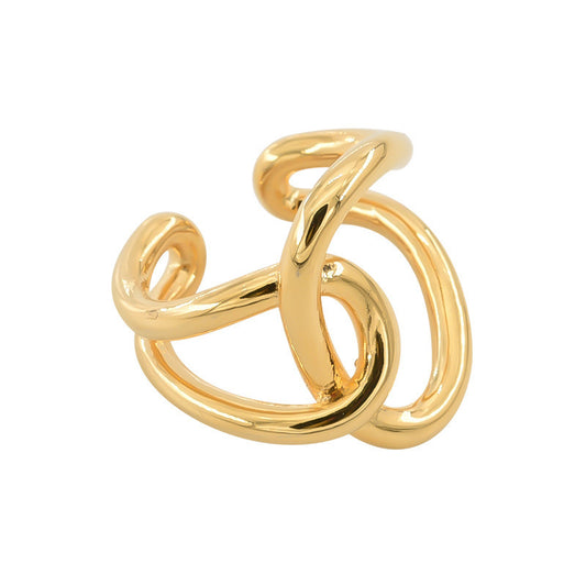 Modern Twist Adjustable Statement Ring