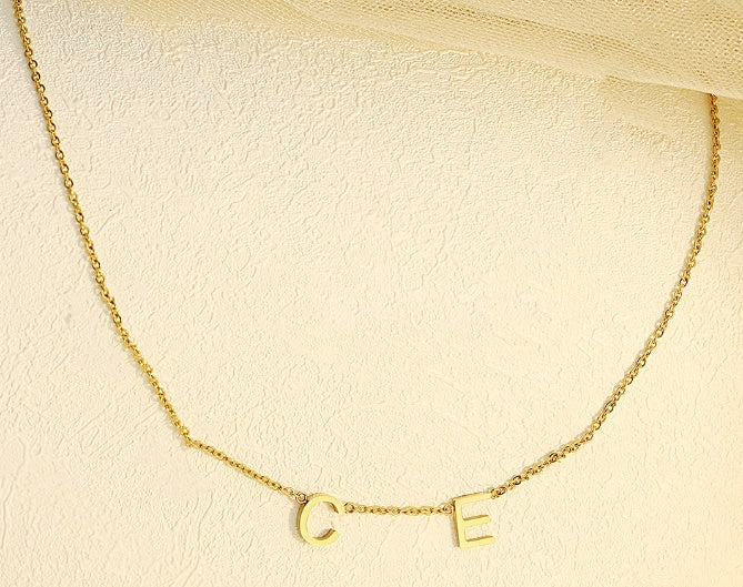 Minimalist Custom Name Letter Necklace