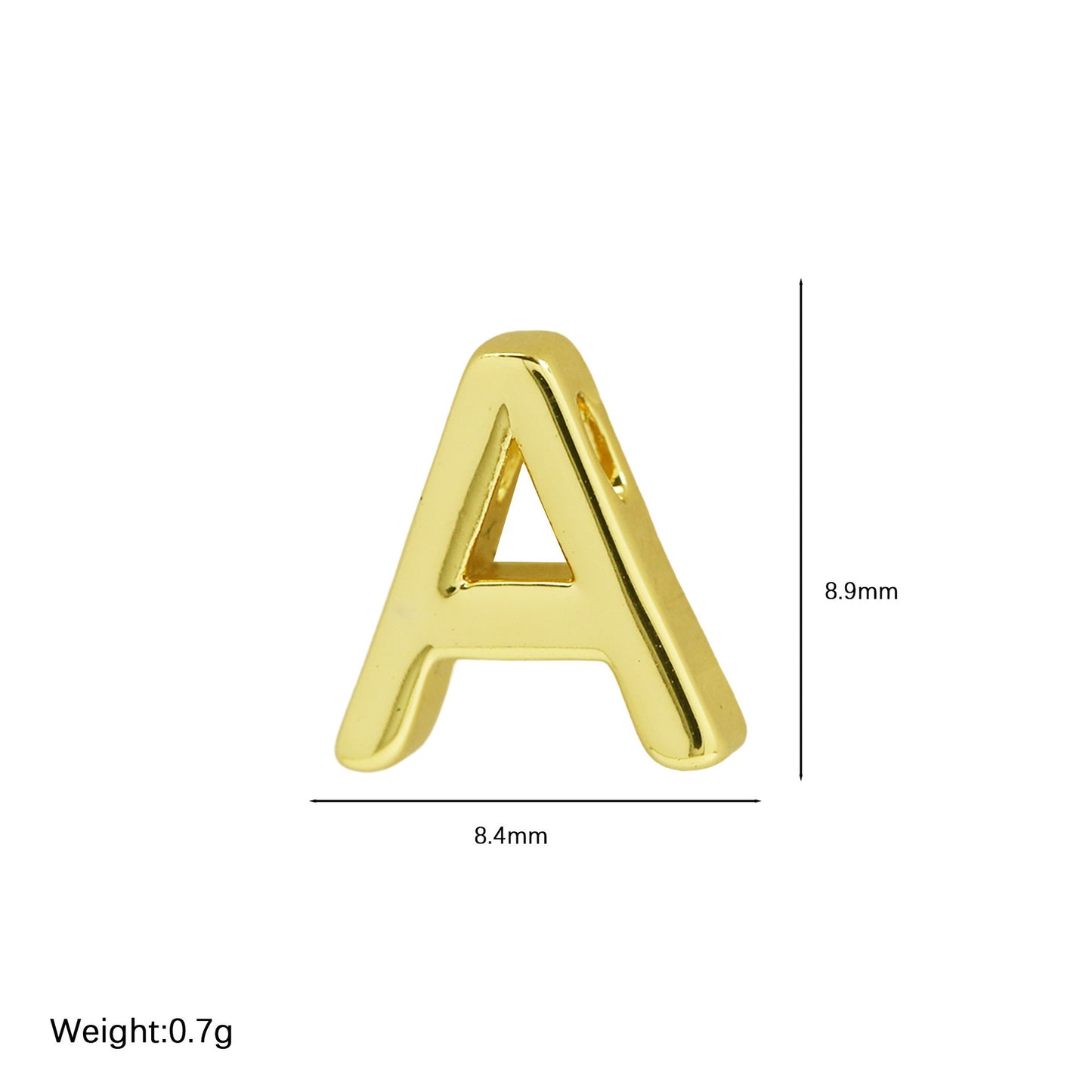 Minimalist Gold Initial Necklace – A-Z Letters