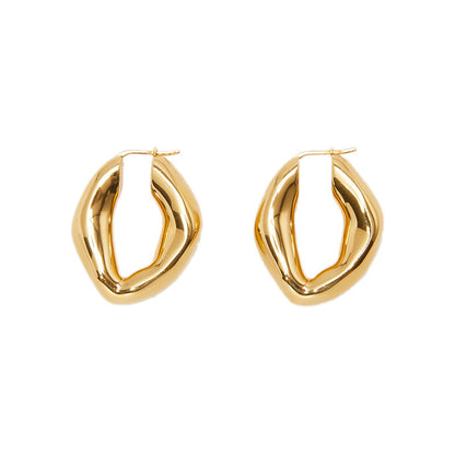 Sculptural Statement Hoop Earrings