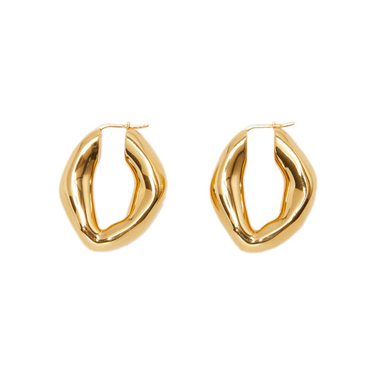 Sculptural Statement Hoop Earrings