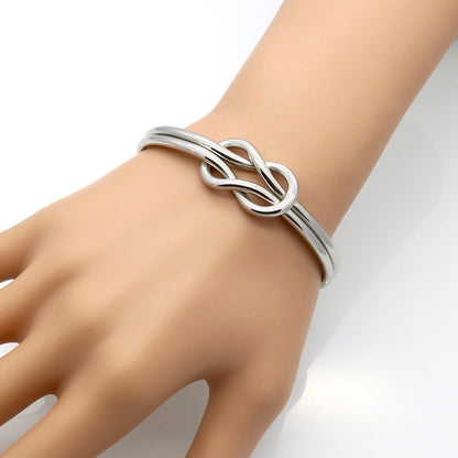 Infinity Knot Cuff Bracelet – Gold or Silver