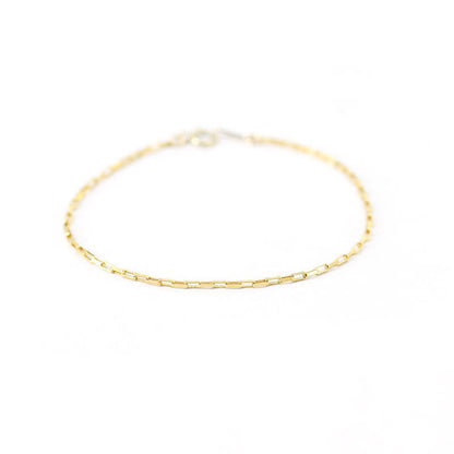 Ultra Fine Dainty Gold Minimalist Chain Bracelet
