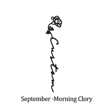 Personalized Birth Flower Name Bracelet