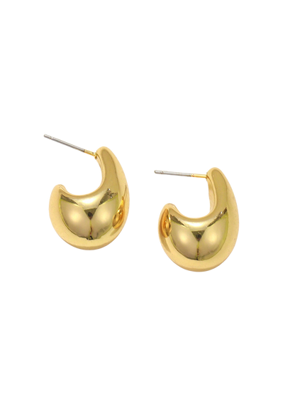 Modern Sculpted Drop Earrings