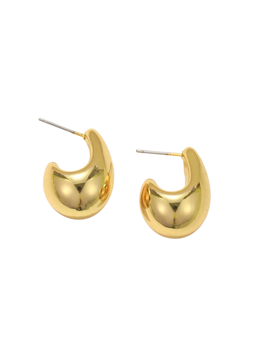 Modern Sculpted Drop Earrings