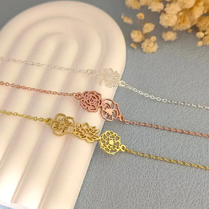 Custom Birth Flower Bracelet – Bloom With Meaning
