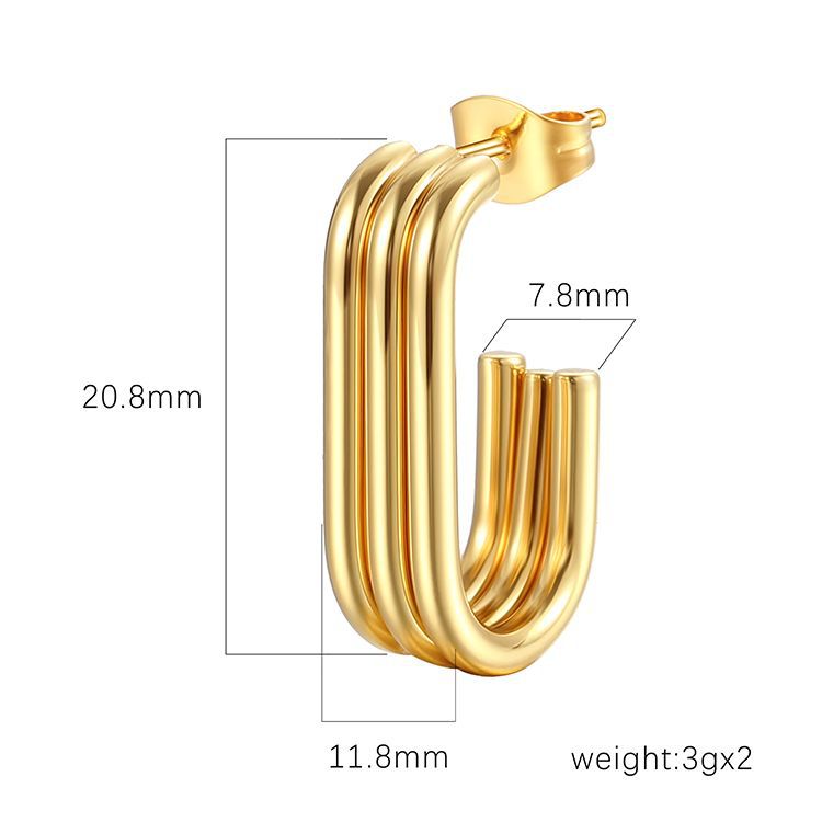 Sculpted Stack Hoop Earrings