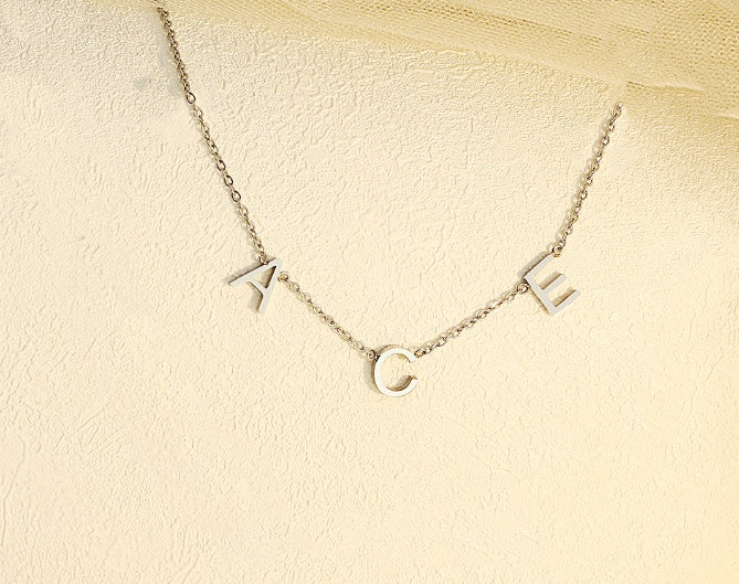 Minimalist Custom Name Letter Necklace