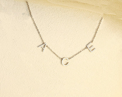 Minimalist Custom Name Letter Necklace