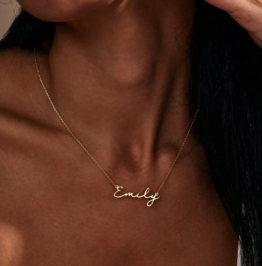 Personalized Scripted Name Necklace