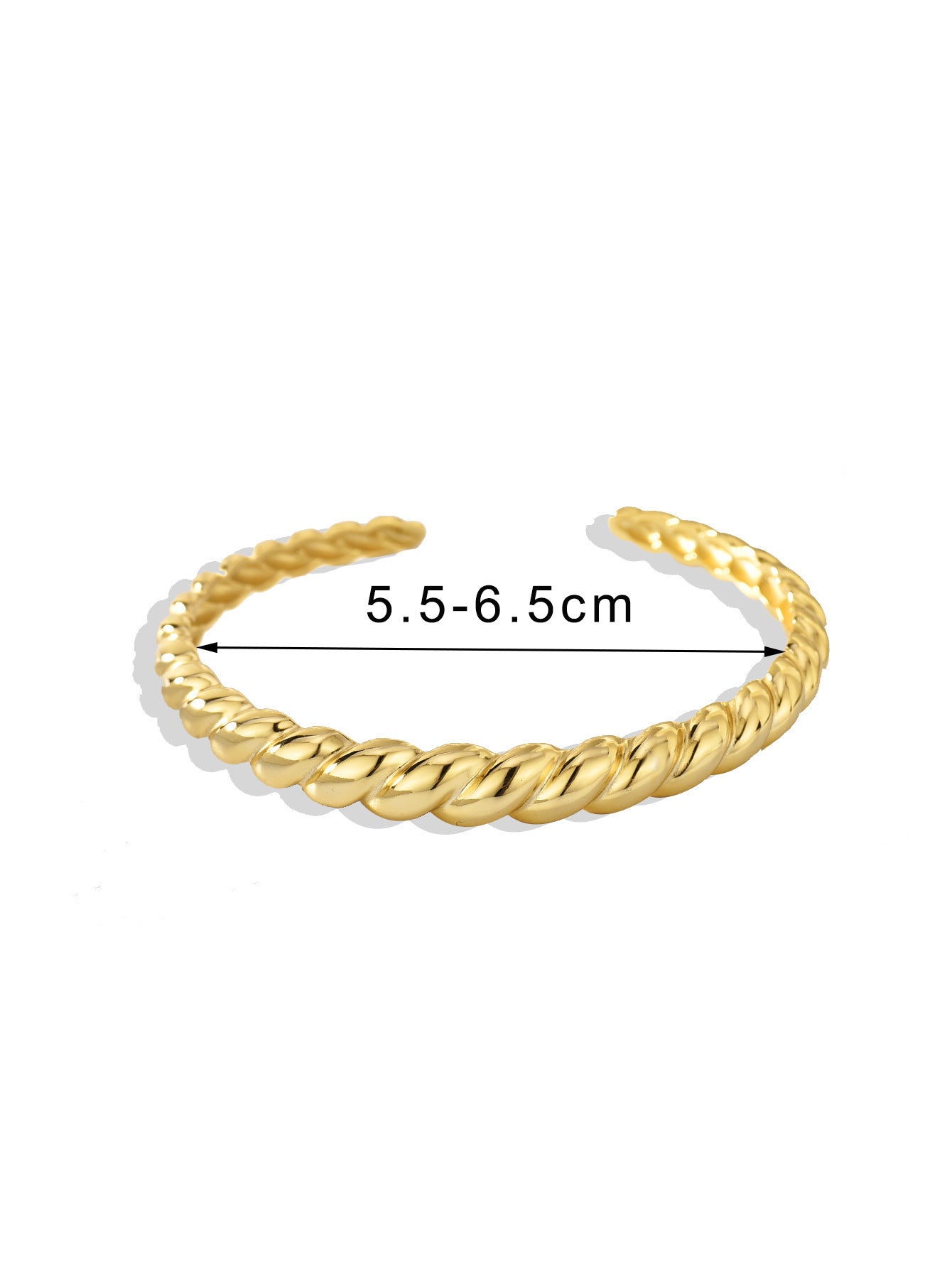 Twisted Elegance Cuff Bracelet – Gold or Silver