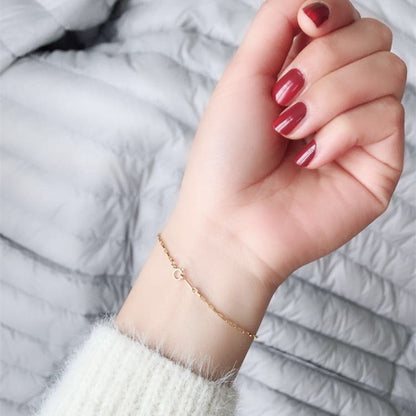 Ultra Fine Dainty Gold Minimalist Chain Bracelet